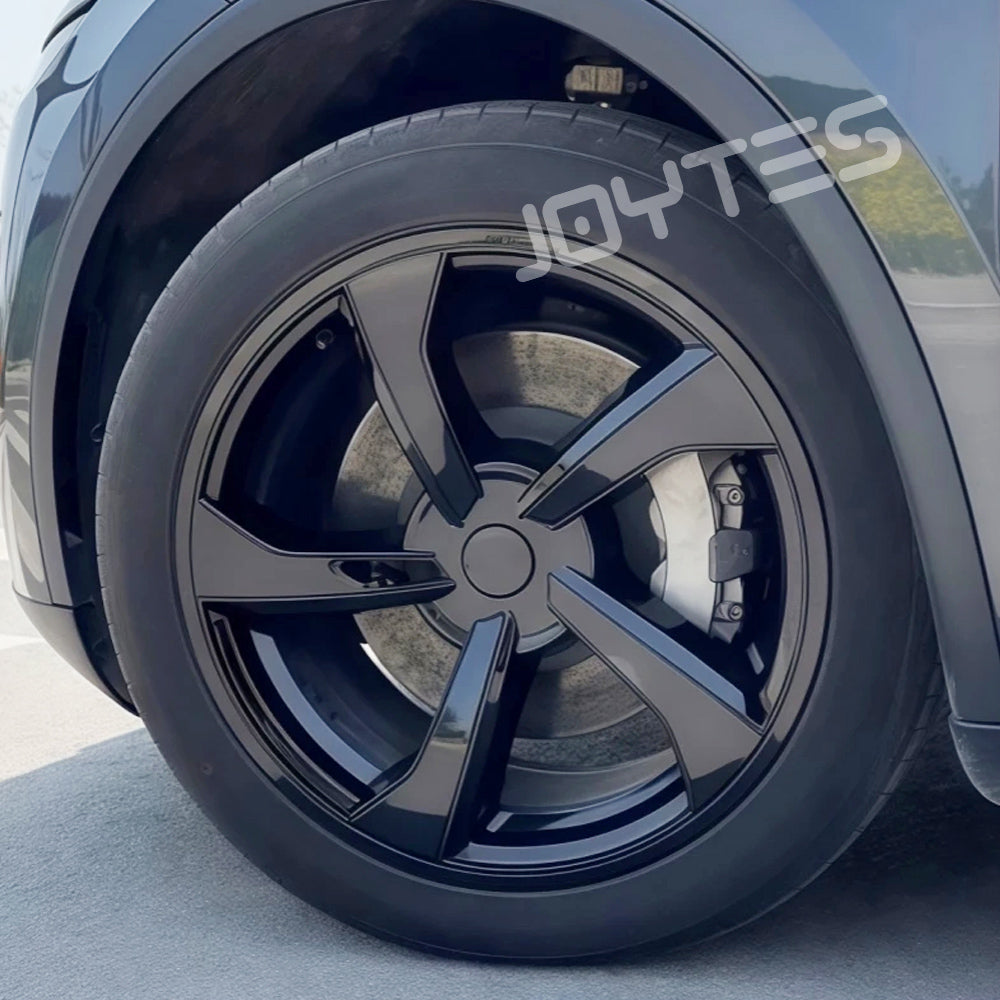 tesla model y juniper matte black wheel covers