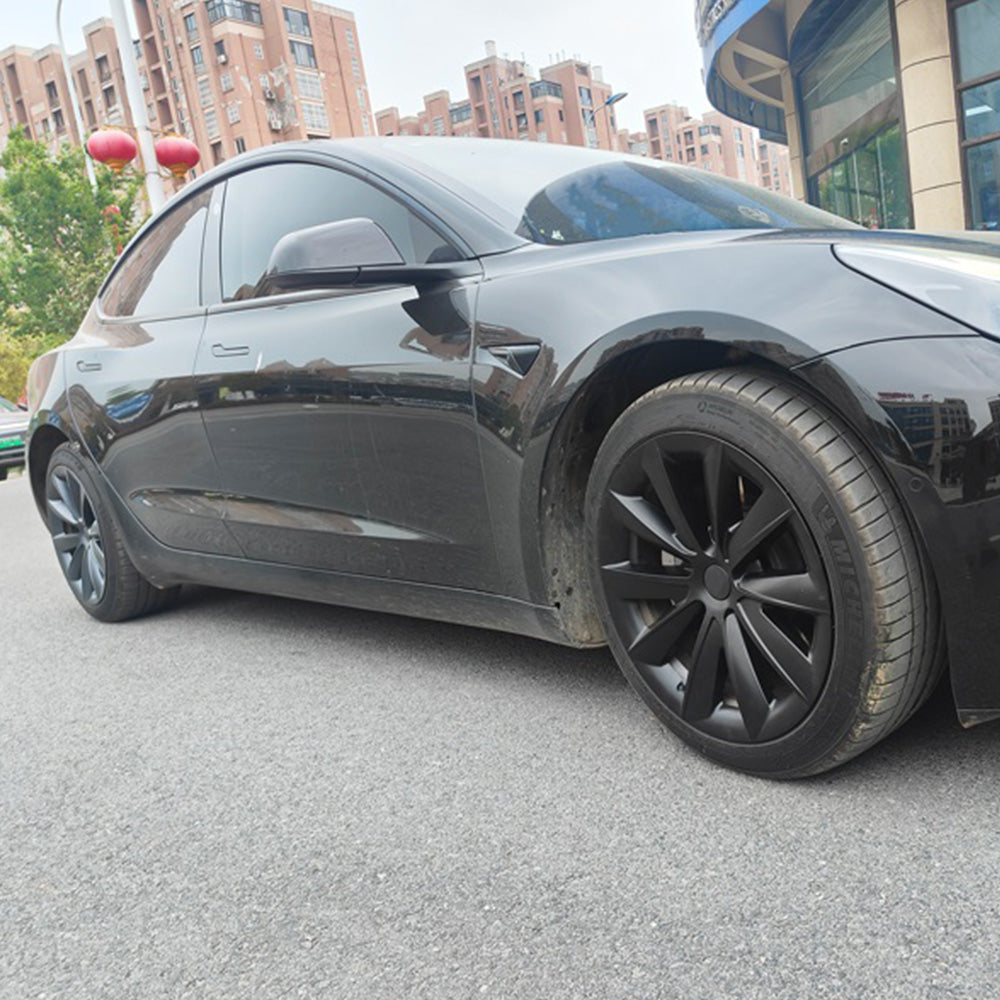tesla model 3 turbine wheel covers 18 inch