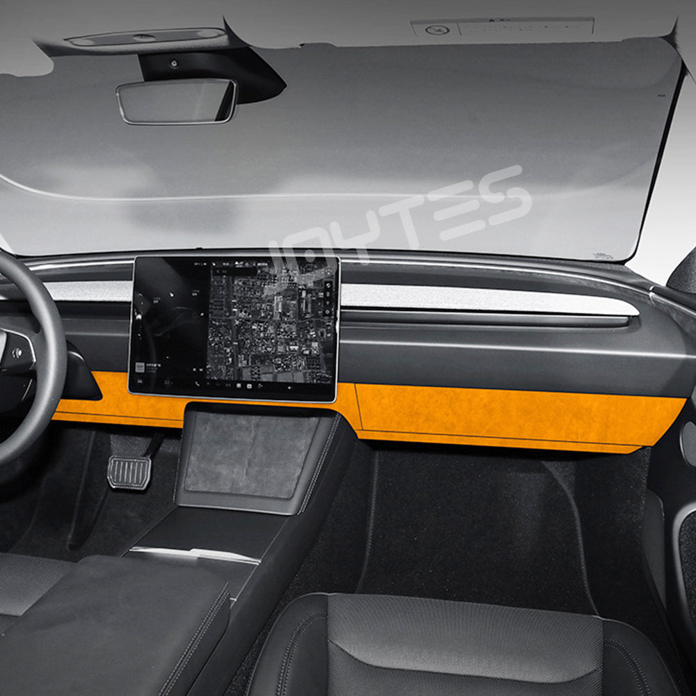 tesla alcantara dash trim upgrade