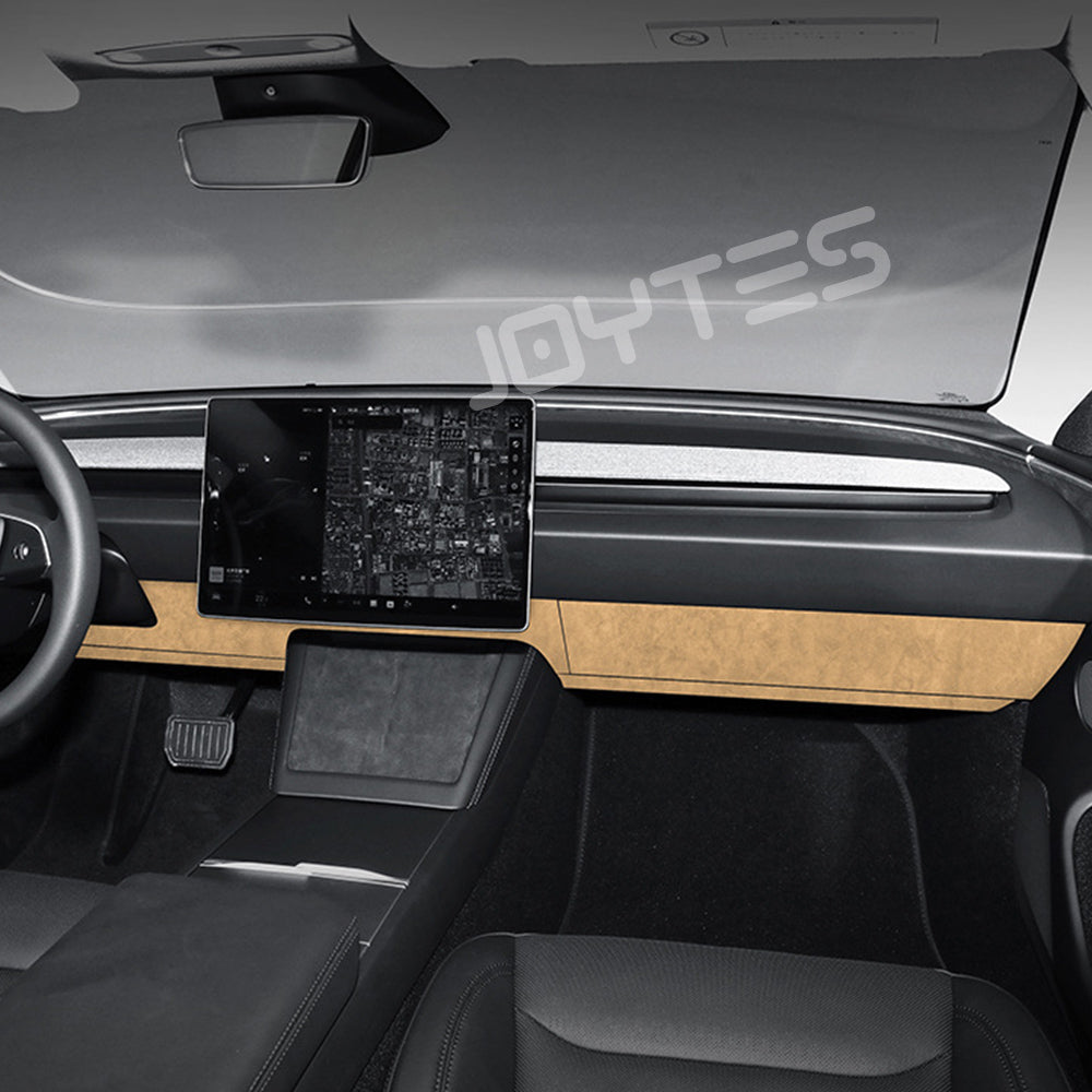 tesla alcantara dash cover