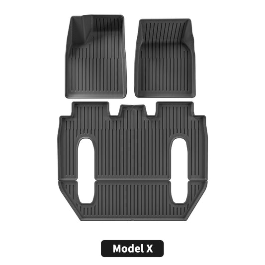 JOYTES All Weather TPE Floor Mats For Tesla Model X 2022-2024(6 Seater)