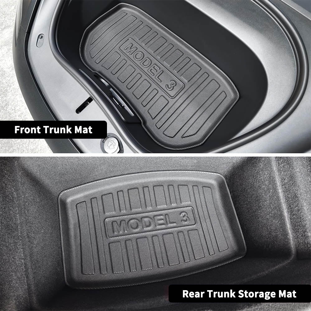 JOYTES TPE Trunk Mats for Tesla Model 3 Highland