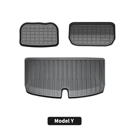 JOYTES All Weather TPE Trunk Mats for Tesla Model Y 2020-2024(7 Seater)