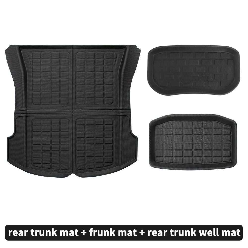 JOYTES All-Weather Trunk Mats for Tesla Model 3