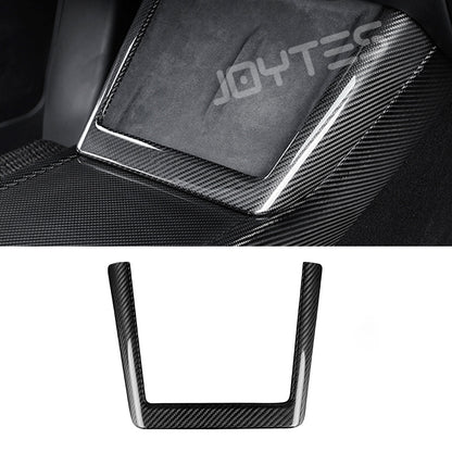 2025 tesla new model y carbon fiber wireless charging frame trim