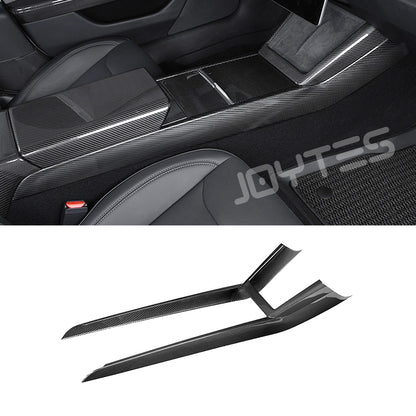 tesla model y juniper carbon fiber center console side panel trim