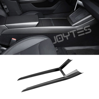 tesla model y juniper carbon fiber center console trim