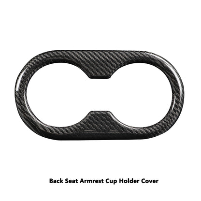 tesla model y juniper carbon fiber cup holder protector