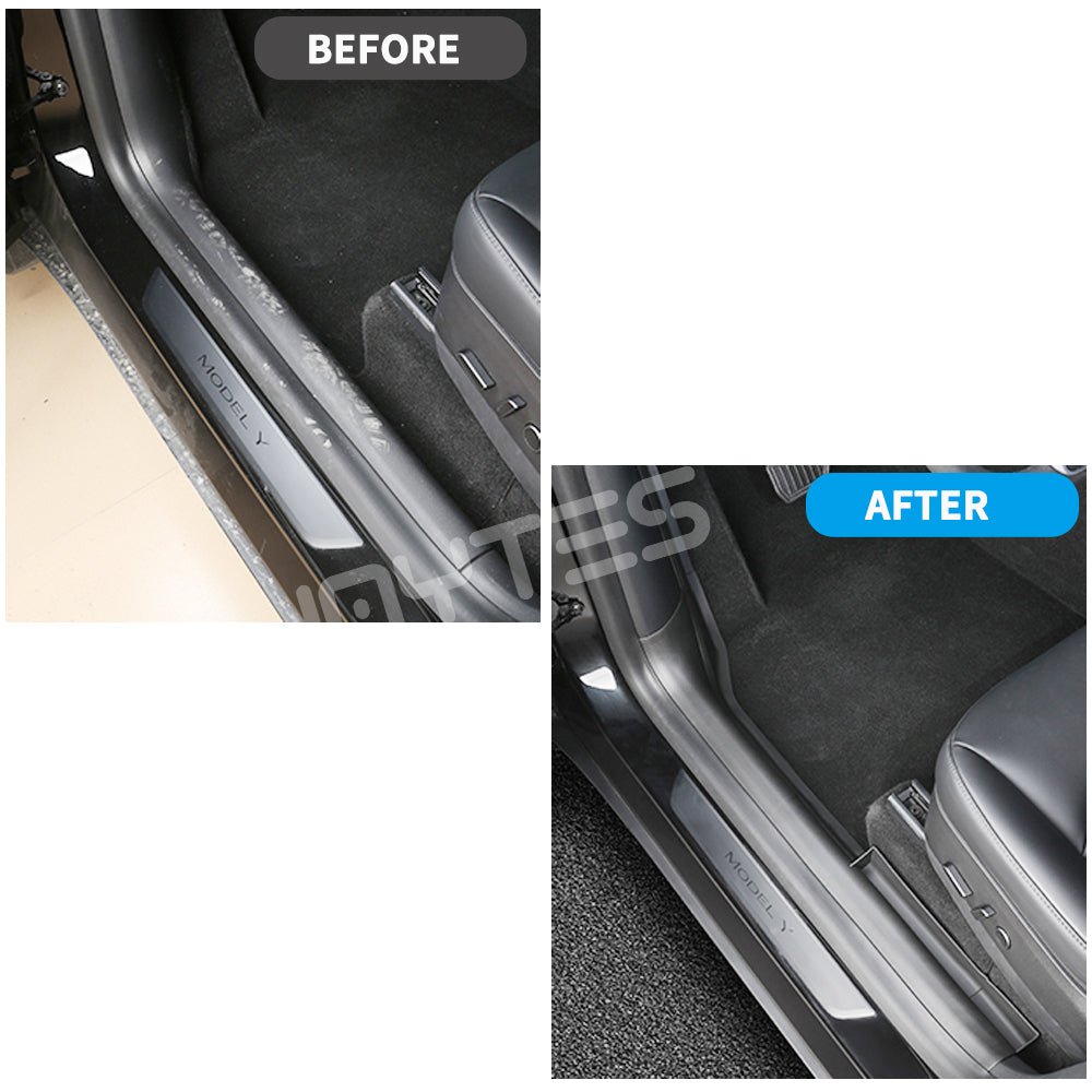 tesla model y door sill protector 5 seater