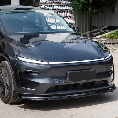 tesla model y front lip carbon fiber