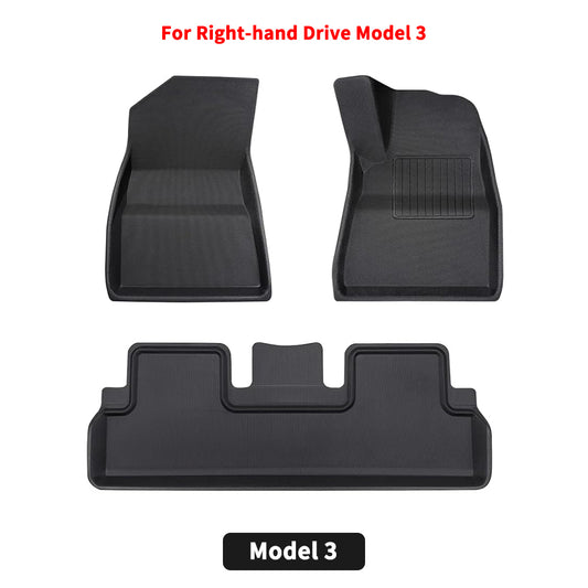 JOYTES RHD All-weather Floor Mats for Tesla Model 3 2021-2023.9