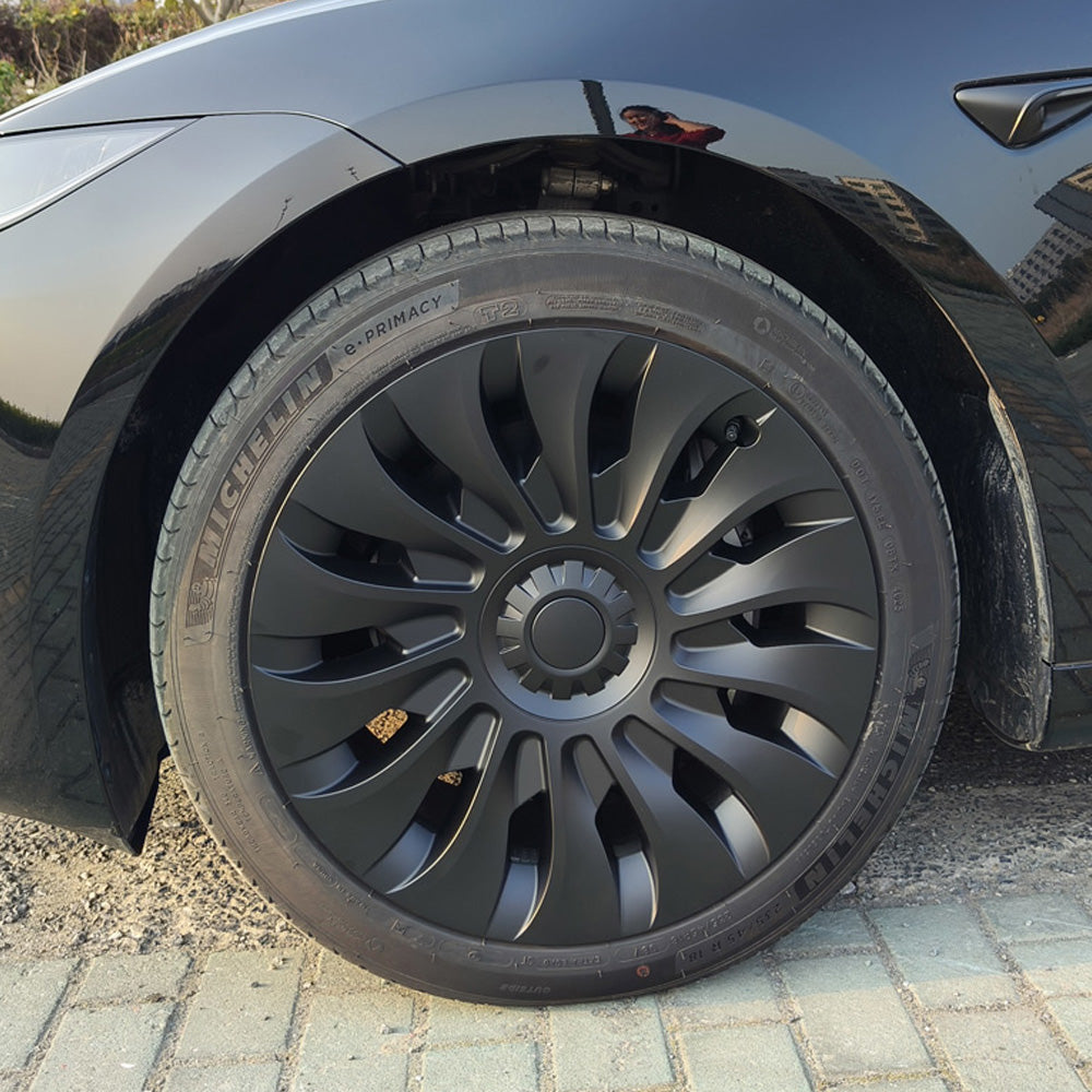 Uberturbine Style Wheel Covers for Tesla 2024 Model 3 Highland 18" Wheels