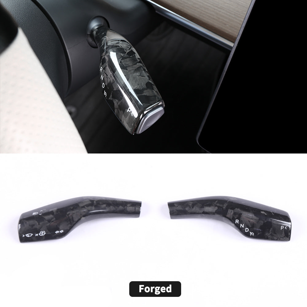 JOYTES Real Carbon Fiber Gear Shift Cover for Tesla Model 3/Y