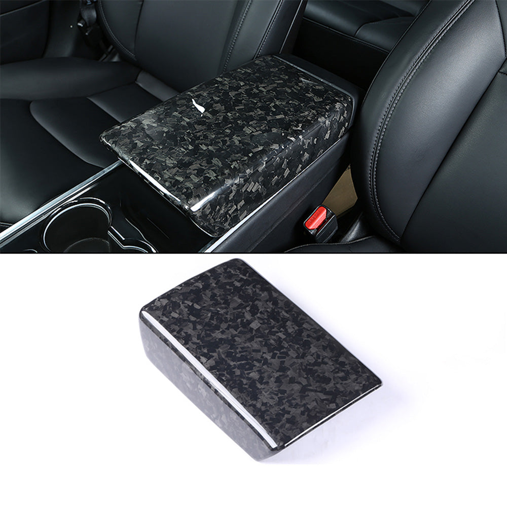 JOYTES Real Carbon Fiber Armrest Cover for Tesla Model 3/Y