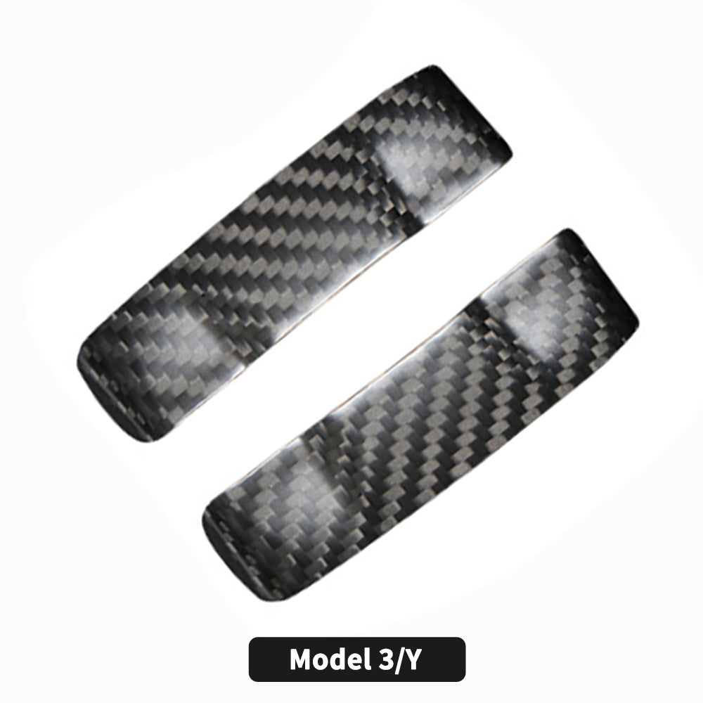 JOYTES Real Carbon Fiber Seat Belt Cover for Tesla Model 3/Y