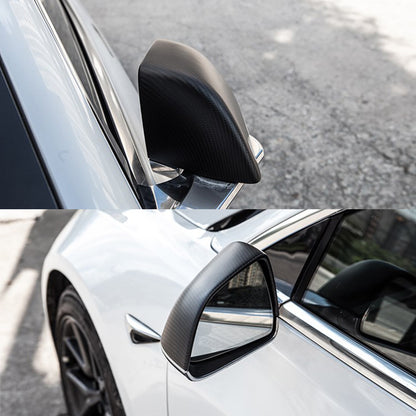 JOYTES Real Carbon Fiber Side Mirror Cover for Tesla Model 3/Y