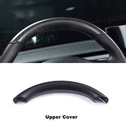 JOYTES Real Carbon Fiber Steering Wheel Cover for Tesla Model 3/Y