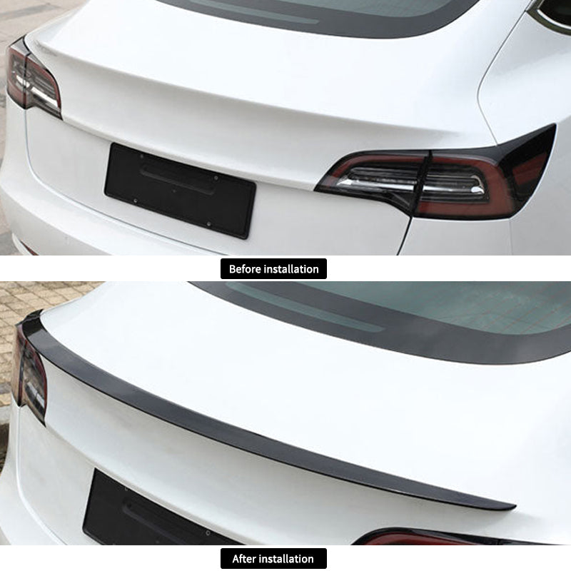 JOYTES Real Carbon Fiber Trunk Spoiler for Tesla Model 3/Y