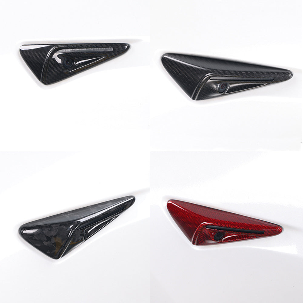 JOYTES Real Carbon Fiber Side Camera Covers for Model 3/Y/S/X