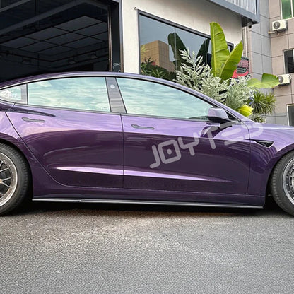 tesla carbon fiber side skirts