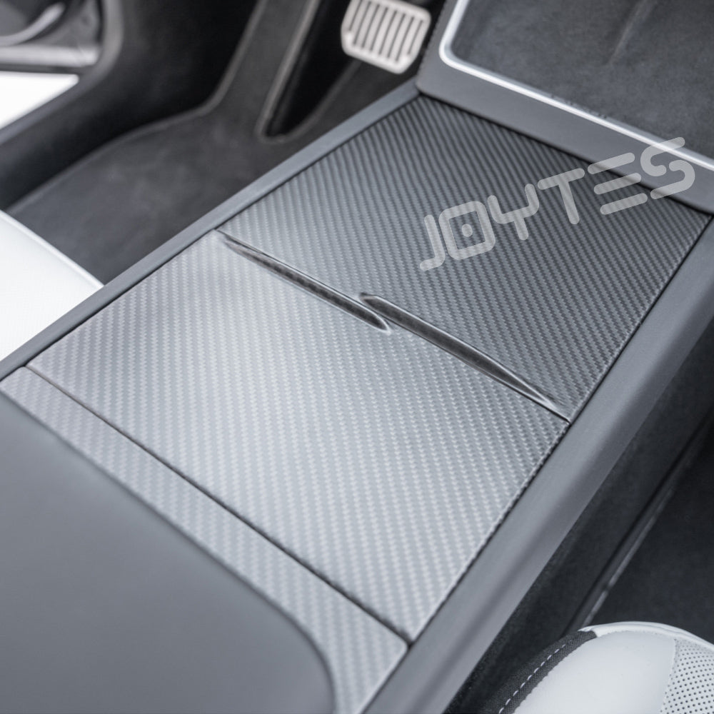 tesla model y center console trim