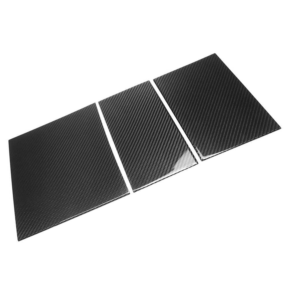 3Pcs Real Carbon Fiber Center Console Panel Covers for Tesla Model 3 2024 Highland