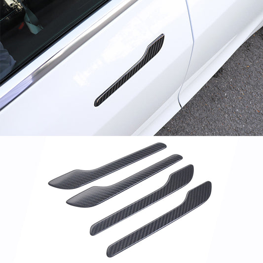 Real Carbon Fiber Door Handle Covers for Tesla Model 3 / Y / Model 3 2024 Highland