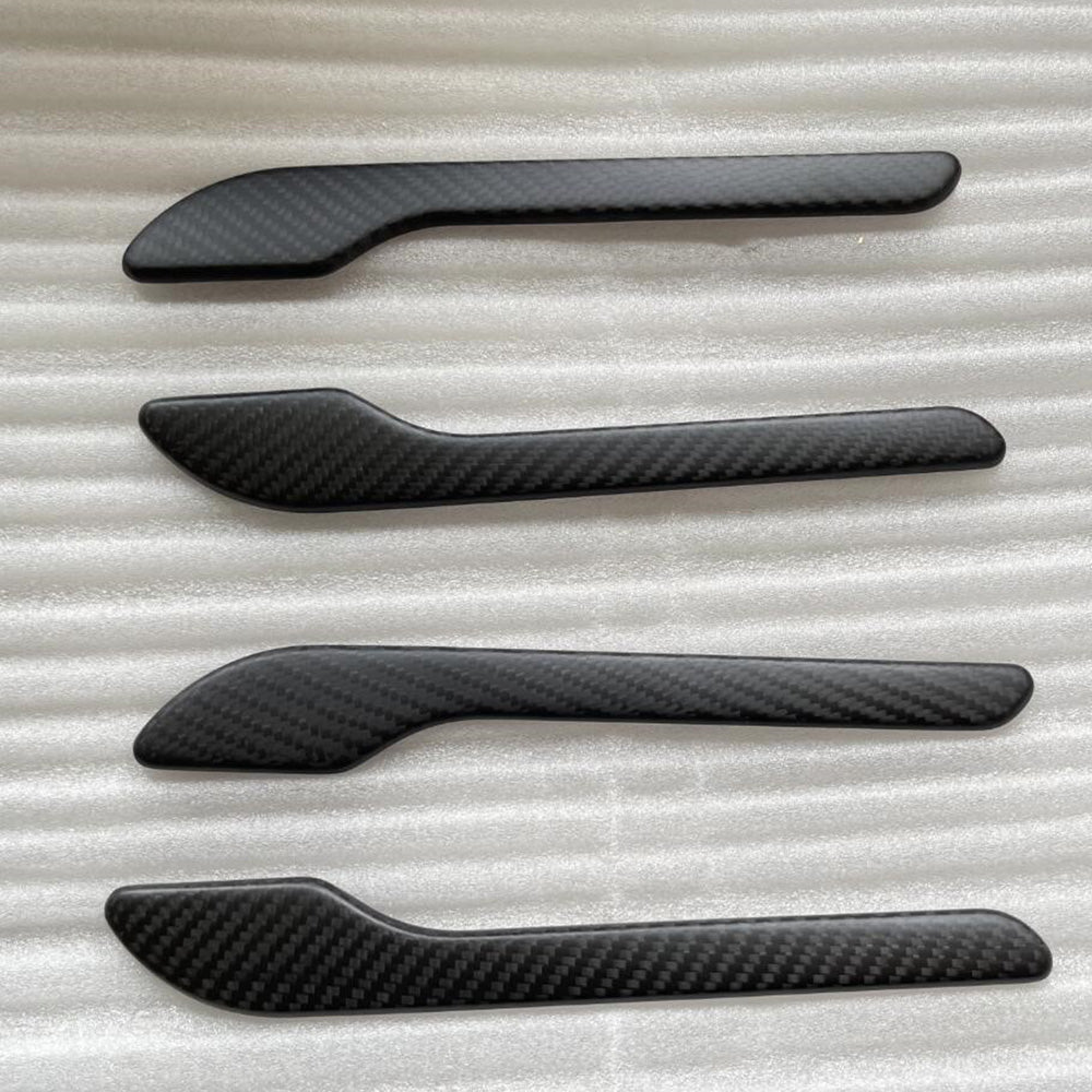 Real Carbon Fiber Door Handle Covers for Tesla Model 3 / Y / Model 3 2024 Highland