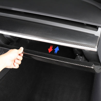 Real Carbon Fiber Glove Box Cover For Model 3/Y