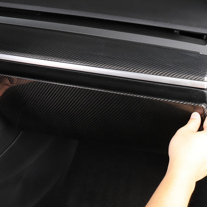 Real Carbon Fiber Glove Box Cover For Model 3/Y