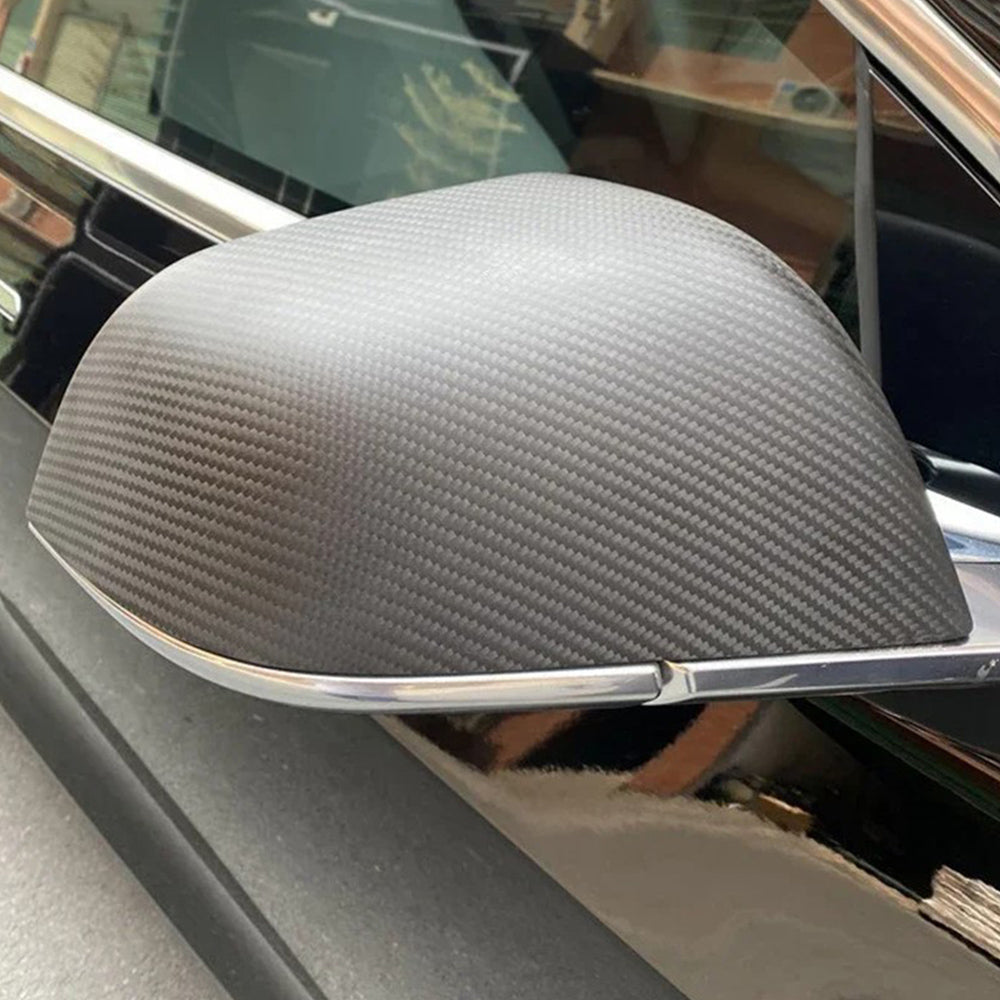 Real Carbon Fiber Rearview Mirror Covers for Tesla Model 3 2024 Highland