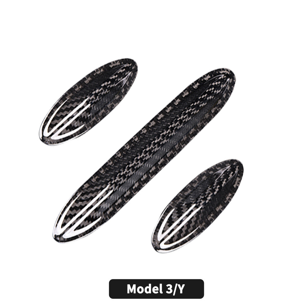 Real Carbon Fiber Wireless Charging Pad Creative Sticker for Model 3/Y 2021-2023