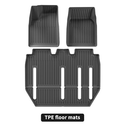 JOYTES All Weather TPE Floor Mats For Tesla Model X 2022-2024(7 Seater)