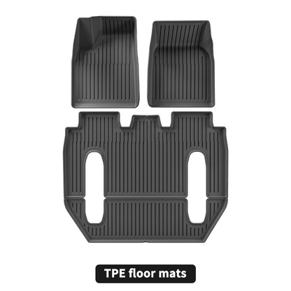 JOYTES All Weather TPE Floor Mats For Tesla Model X 2022-2024(6 Seater)