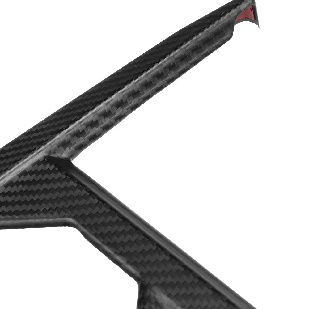 tesla cybertruck carbon fiber center console wrap upgrade