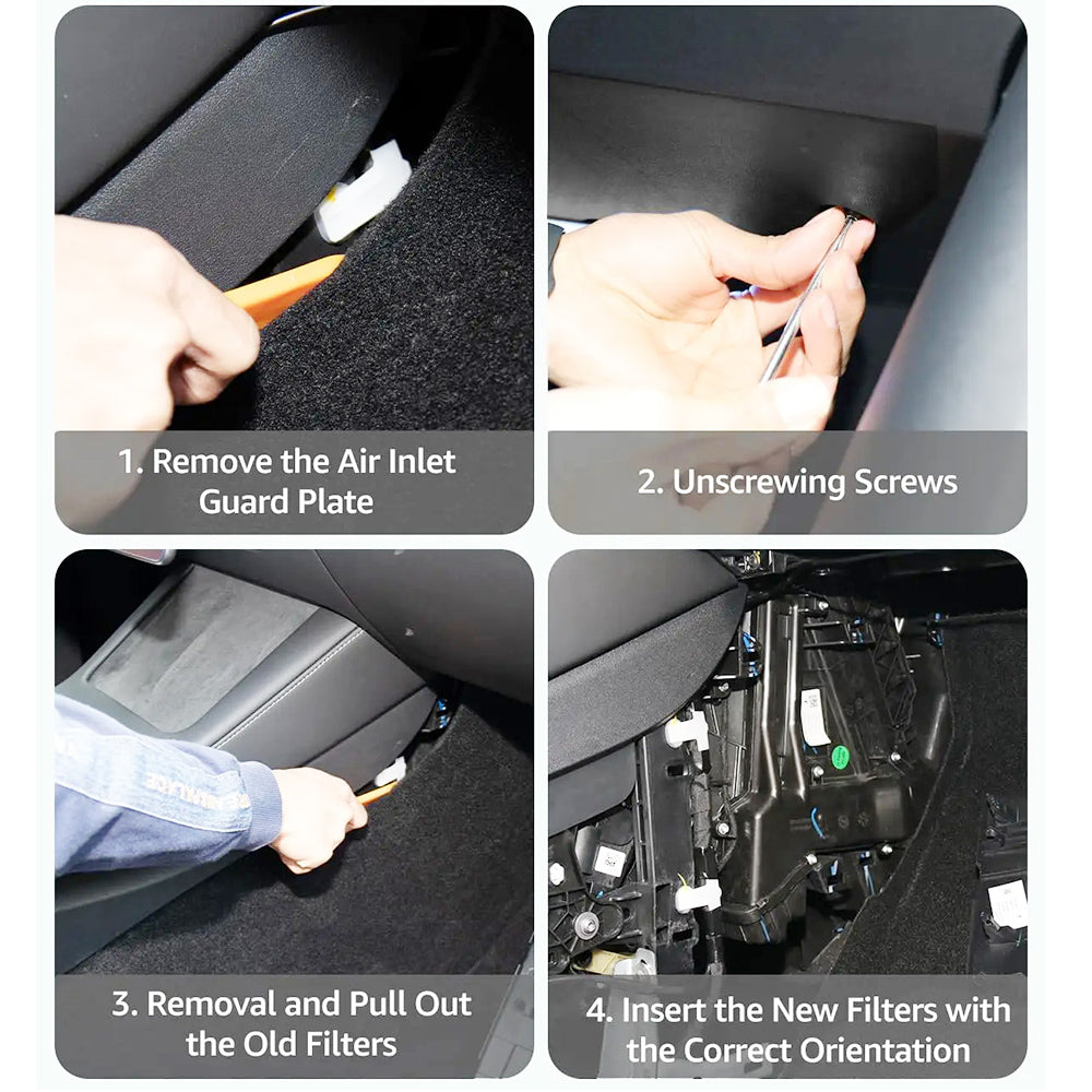 tesla model 3 y hepa cabin air filter replacement