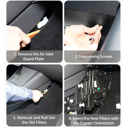 tesla model 3 y hepa cabin air filter replacement