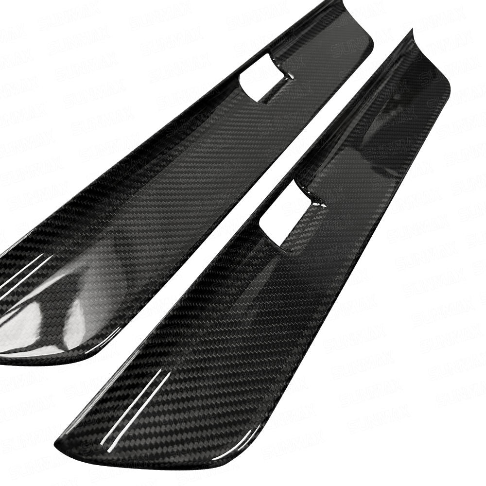 Real Carbon Fiber Door Sill Guard Trim for Tesla Model 3 2024 Highland