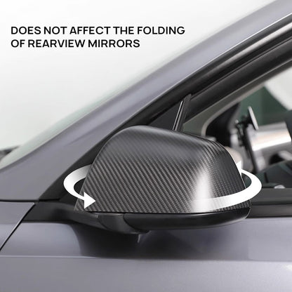 Real Carbon Fiber Rearview Mirror Covers for Tesla Model 3 2024 Highland