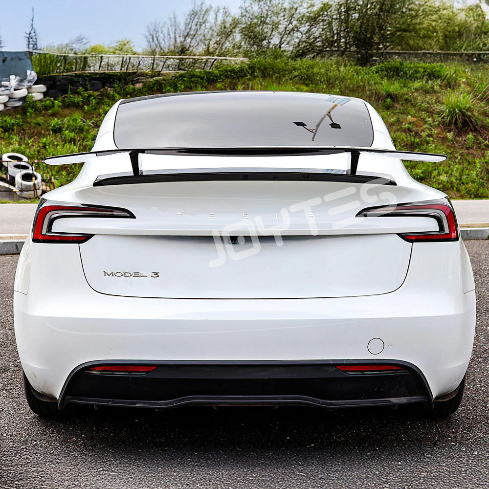 tesla model 3 highland high efficiency trunk spoiler