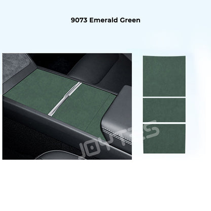 tesla model y juniper alcantara center console wrap