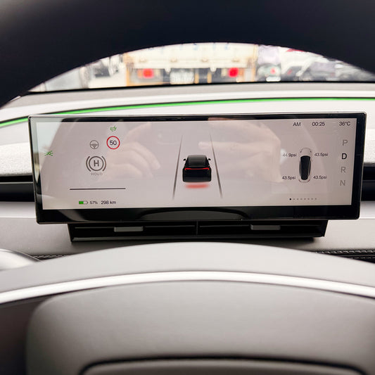 tesla cluster screen