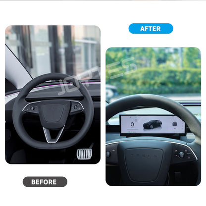 tesla model y instrument cluster display
