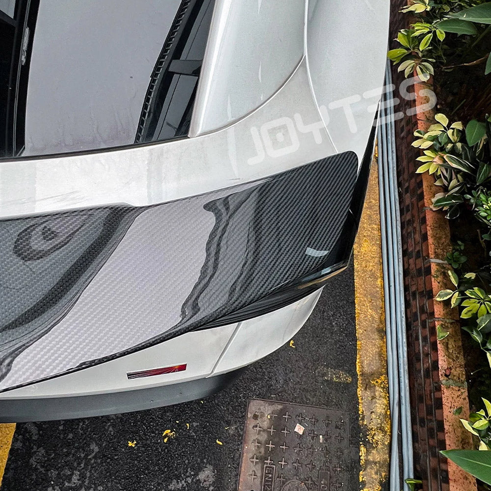 tesla model y rear spoiler carbon fiber