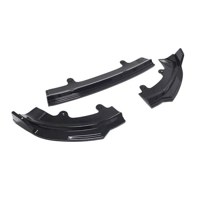 tesla model y front lip gloss black