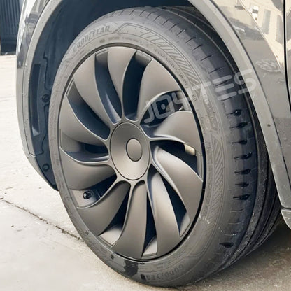 tesla model y chrome wheel covers