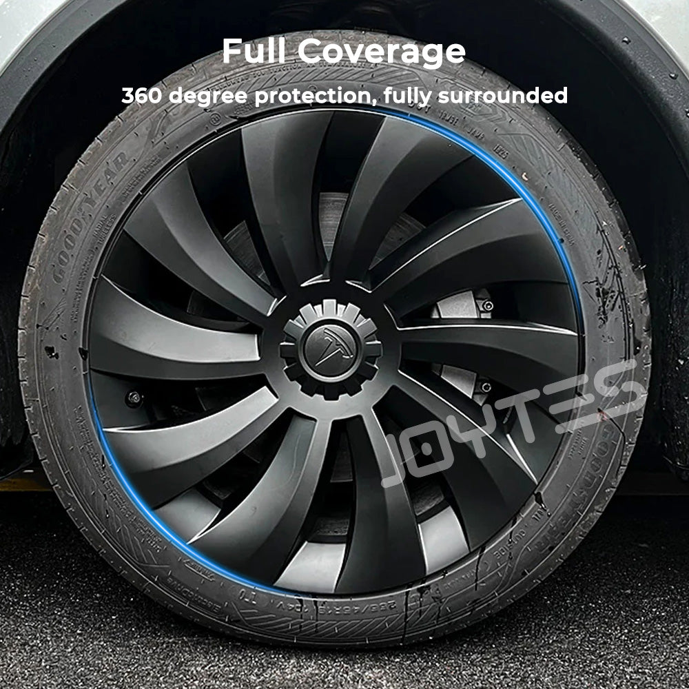 tesla model y black wheel covers 19 inch