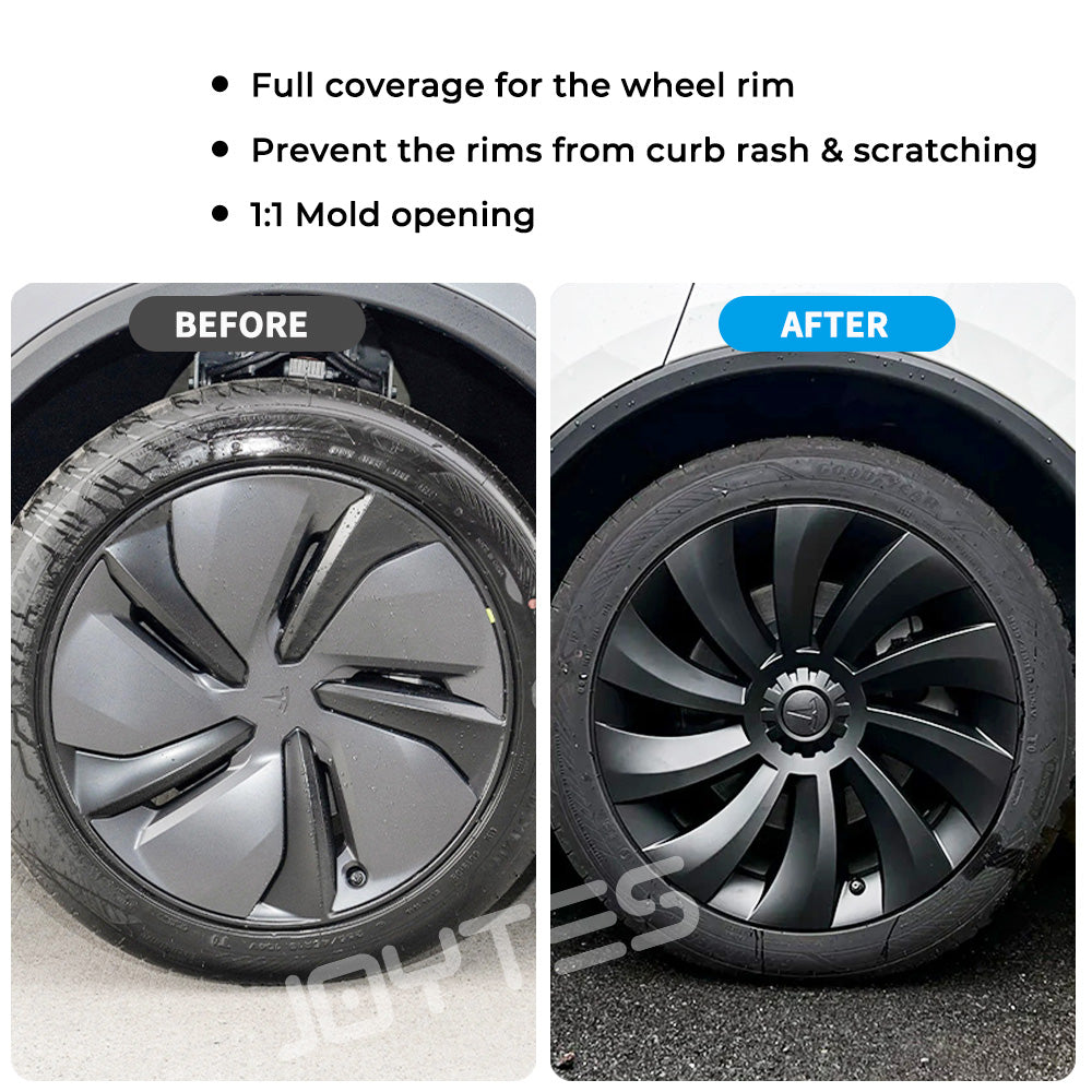 tesla model y juniper hubcaps