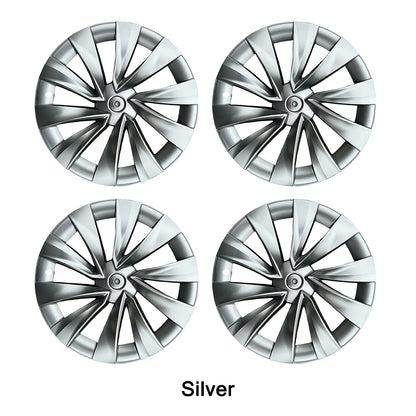 tesla model y juniper helix wheel cover dark