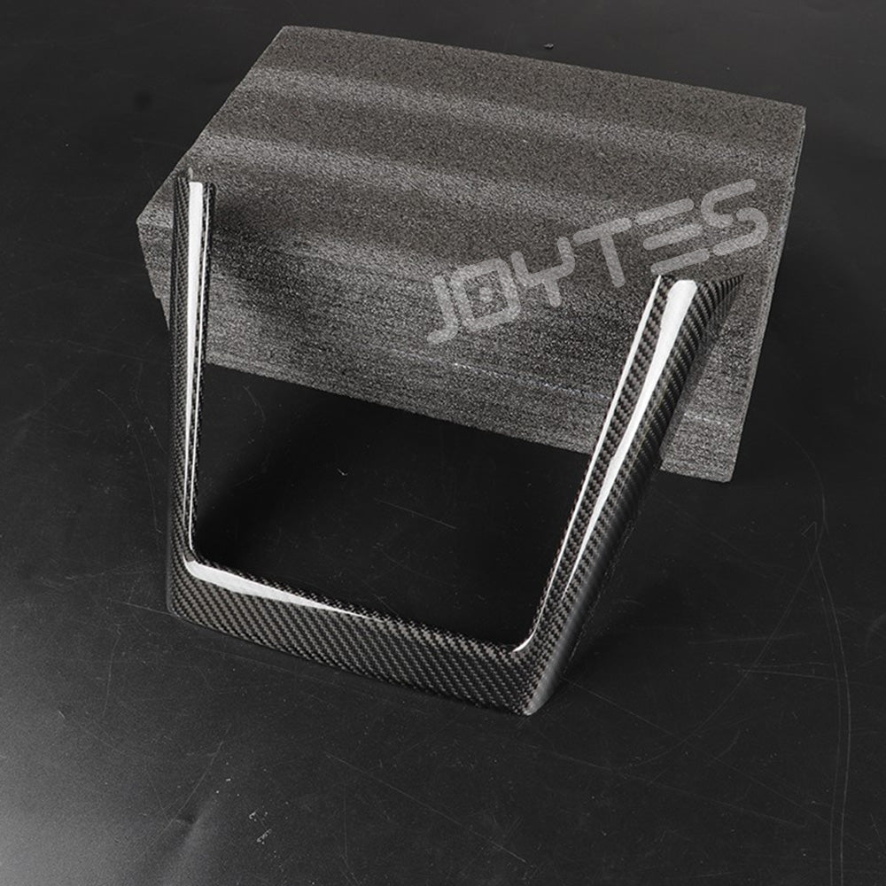tesla model y juniper carbon fiber wireless charging frame cover